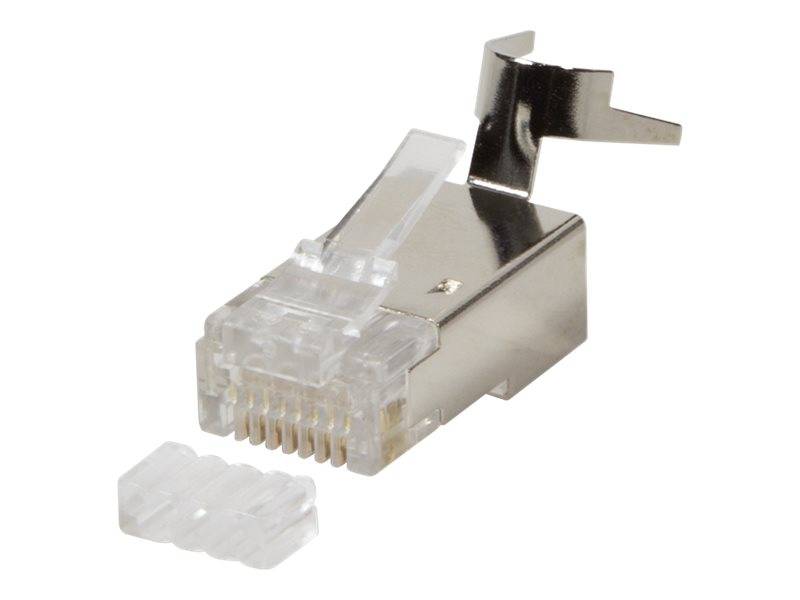 LogiLink - Netzwerkanschluss - RJ-45 (M) - abgeschirmt - 8 mm - CAT 7a (Packung mit 50)