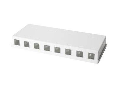 LogiLink - Wanddose - RJ-45 X 8 - weiß