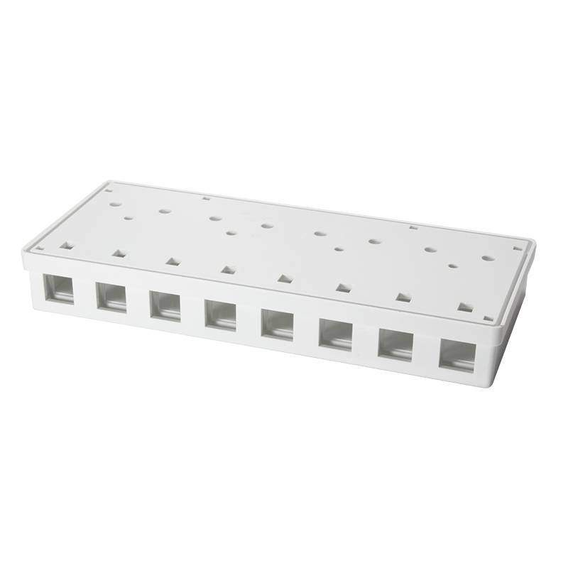 LogiLink - Wanddose - RJ-45 X 8 - weiß