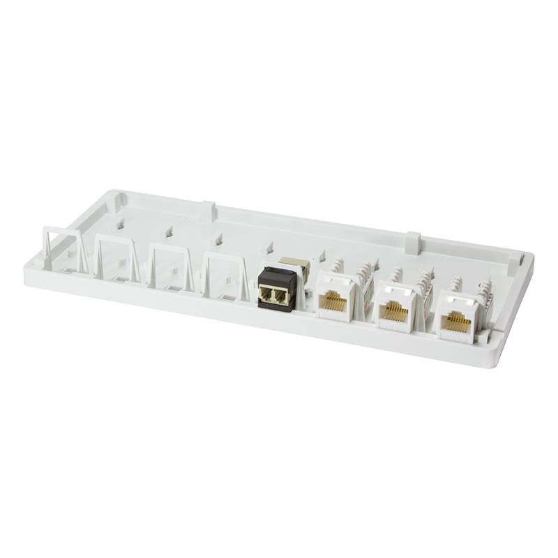 LogiLink - Wanddose - RJ-45 X 8 - weiß