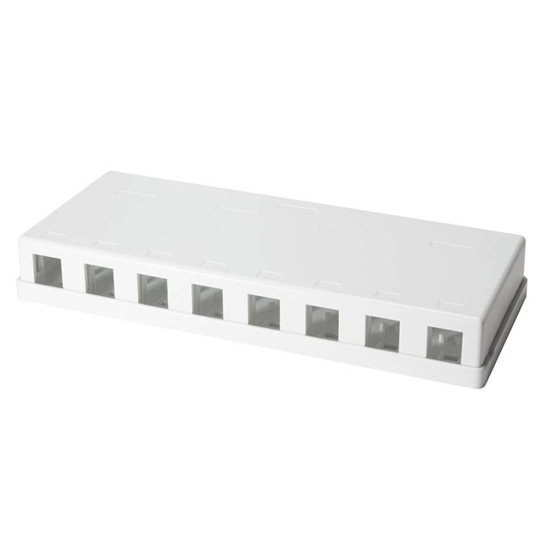 LogiLink - Wanddose - RJ-45 X 8 - weiß