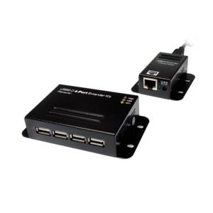LogiLink USB 2.0 Cat. 5 Extender with 4-Port Hub, Receiver and Transmitter