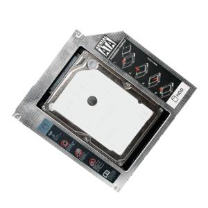 LogiLink 2nd SATA Festplatten Caddy Adapter - Laufwerksschachtadapter - 5,25" Slim Line auf 2,5" (13,3 cm Slim Line auf