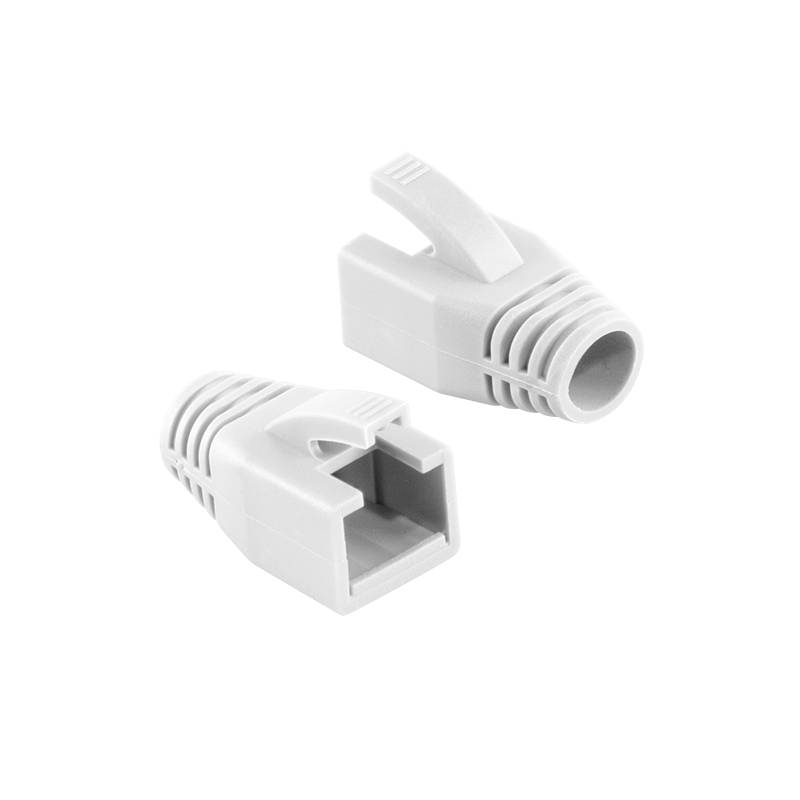 LogiLink Professional Knickschutztülle 8.0 mm, weiß, 50 Stück