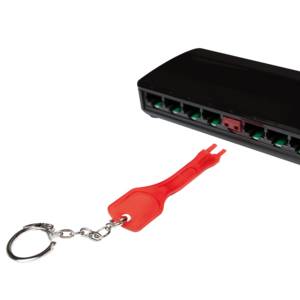 LogiLink - LAN-Portblocker - durchsichtig rot (Packung mit 10)