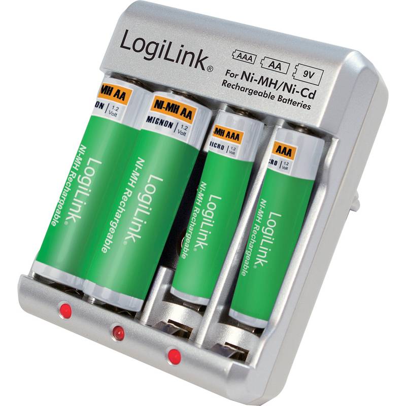 LogiLink Stecker-Ladegerät, silber