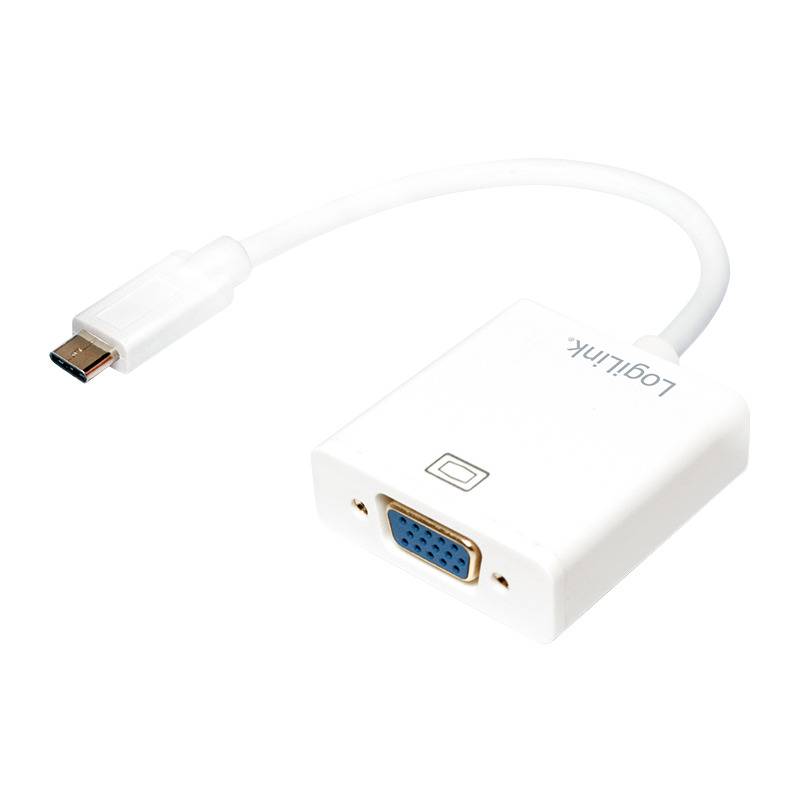 LogiLink USB 3.1 - VGA Display Adapterkabel, weiß