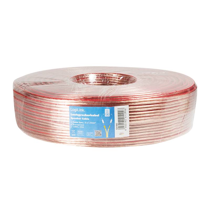LogiLink - Lautsprecherkabel - 1.5 mm² - 100 m