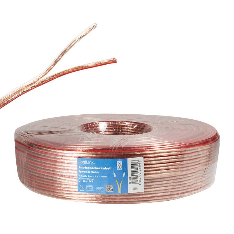 LogiLink - Lautsprecherkabel - 1.5 mm² - 100 m