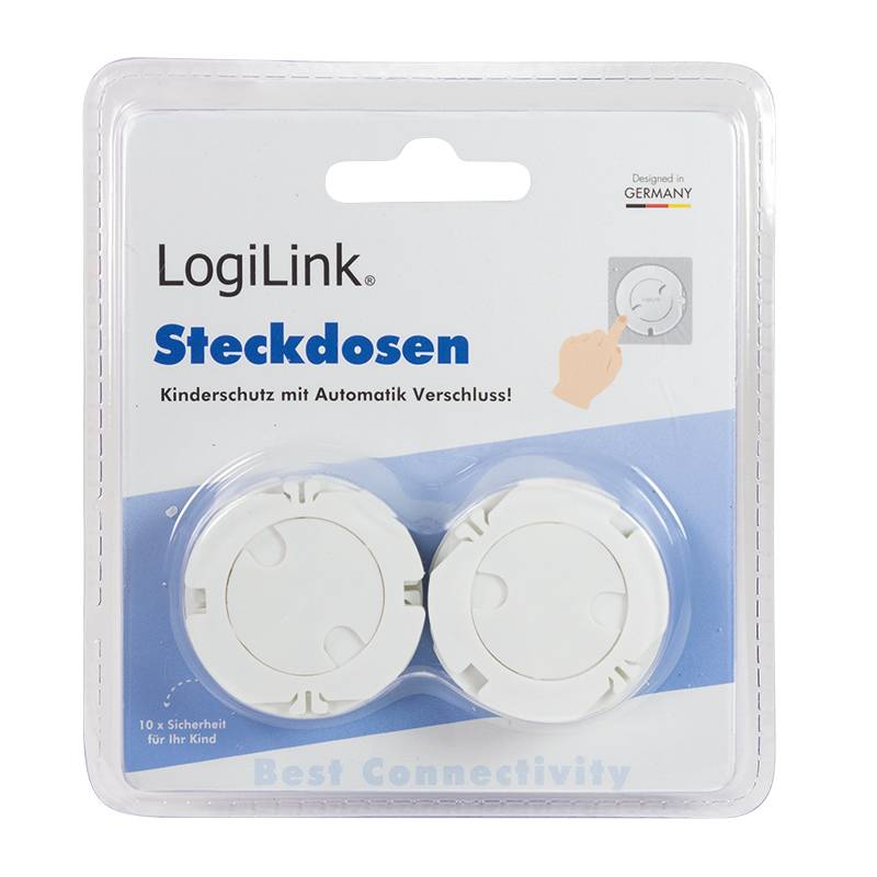 LogiLink EC3002, Weiß, Sichtverpackung, 10 Stück(e)