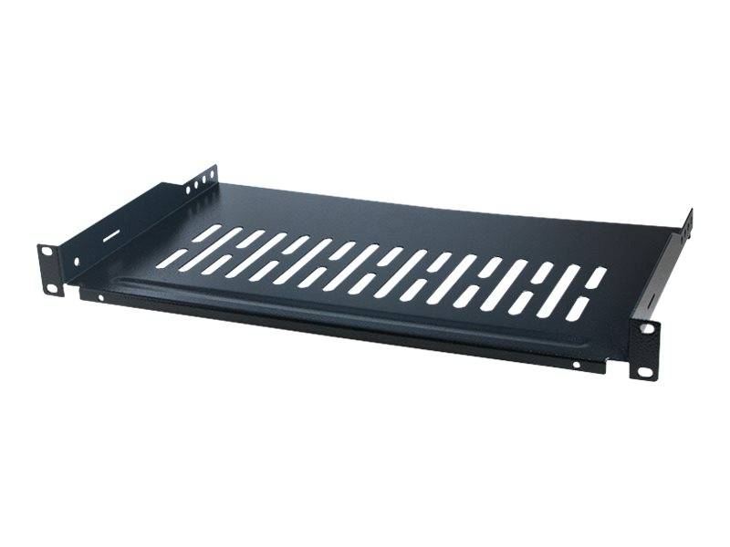 LogiLink - Rack - Regal - Schwarz, RAL 9005 - 1U - 48.3 cm (19"")
