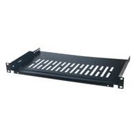 LogiLink - Rack - Regal - Schwarz, RAL 9005 - 1U - 48.3 cm (19")