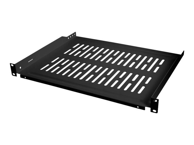 LogiLink - Rack - Regal - Schwarz, RAL 9005 - 1U - 48.3 cm (19")