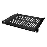 LogiLink - Rack - Regal - Schwarz, RAL 9005 - 1U - 48.3 cm (19")