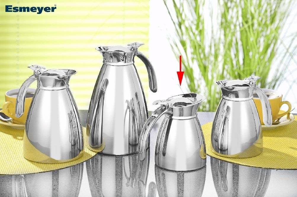 Isolierkanne EMPIRE aus Edelstahl 18/8, doppelwandig, unzerbrechlich Inhalt: