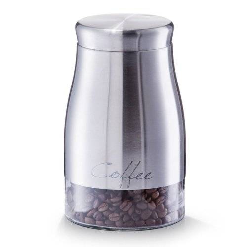Zeller Vorratsdose COFFEE, Inhalt: 1,3 Liter, Material: Edelstahl/Glas, Höhe:
