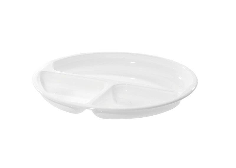 WESTMARK Mikrowellen-Menüteller Ø 25 cm spülmaschinengeeignet, aus PP, Farbe: