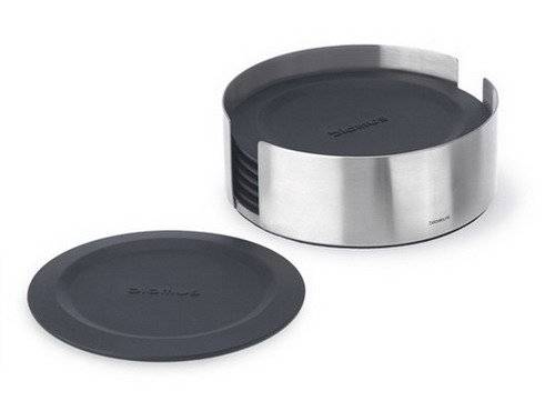 Blomus Silikonuntersetzer FLIP, rund, Durchmesser: 115 mm, Set à 6 Untersetzer