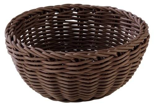 Korb, rund Ø 20 cm, H: 8 cm Polypropylen, braun -PROFI LINE-