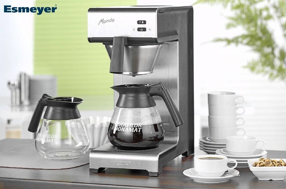 Filterkaffeemaschine von BRAVILOR BONAMAT, MONDO 2, Farbe: anthrazit, inkl. 2