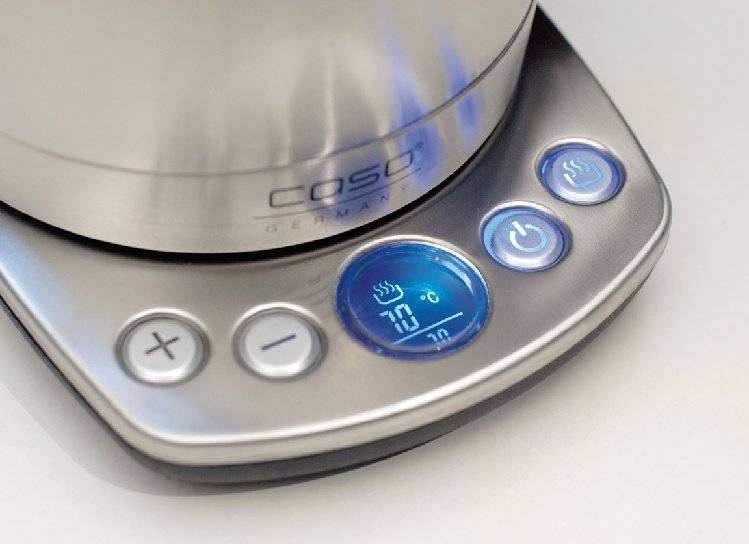 CASO Wasserkocher WK2200, Inhalt: 1,7 Liter, aus Edelstahl, Leistung: 2200