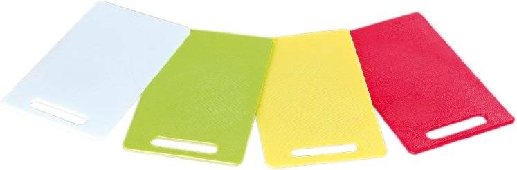 Schneidebrett aus PE-Kunstoff, weiß spülmaschinengeeignet Maße 24 x 15 x 0,6 cm