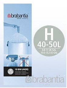 Brabantia Müllbeutel H Kapazität: 50 - 60 ltr. Menge: 10 Stück / Rolle Extra