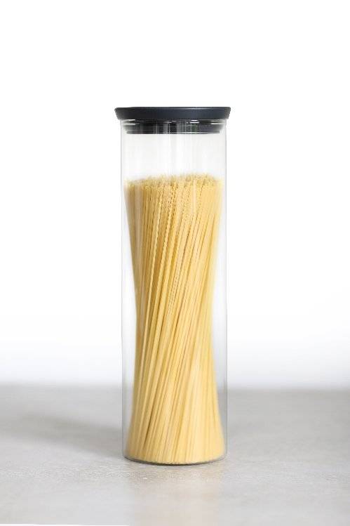 Brabantia stapelbarer Glasbehälter TOKIO, Inhalt: 1,9 Liter, Farbe Deckel: