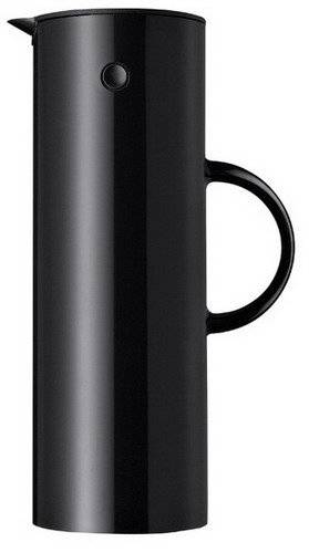 Stelton Isolierkanne, Inhalt: 1 Liter aus Kunststoff, Farbe: schwarz, mit
