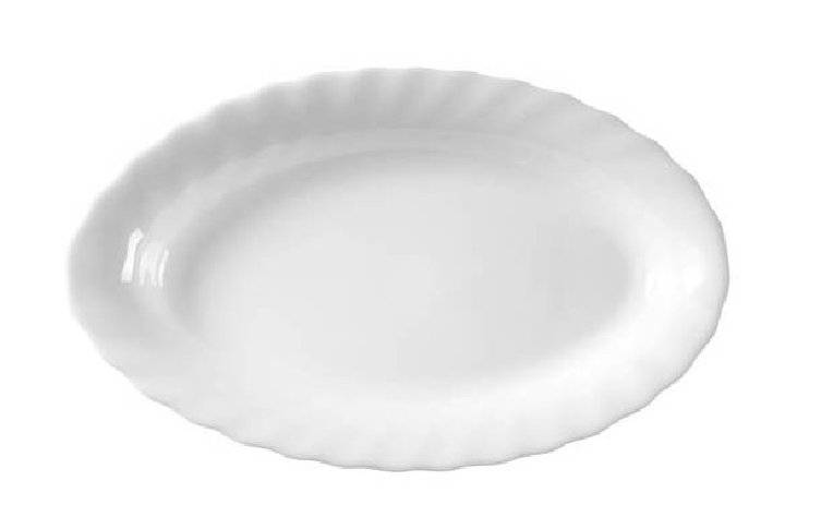 Beilageschale oval 22 cm Form Trianon uni weiß - ARCOPAL