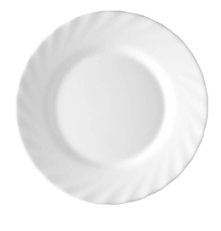 Suppenuntertasse 15,5 cm Form Trianon uni weiß - ARCOPAL