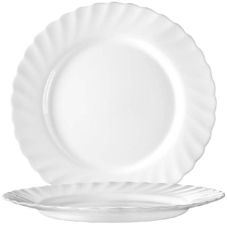 Speiseteller 27,3 cm Form Trianon uni weiß - ARCOPAL