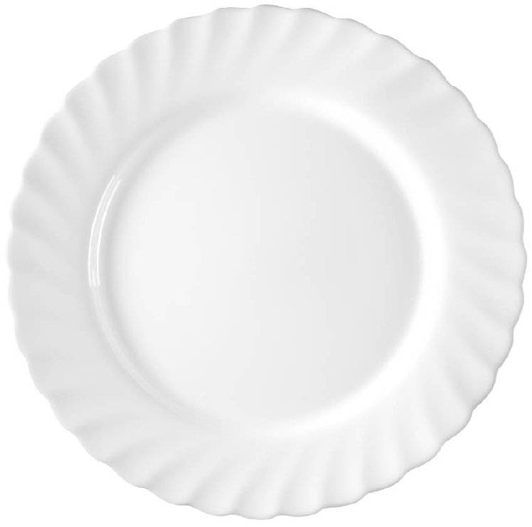 Speiseteller 27,3 cm Form Trianon uni weiß - ARCOPAL