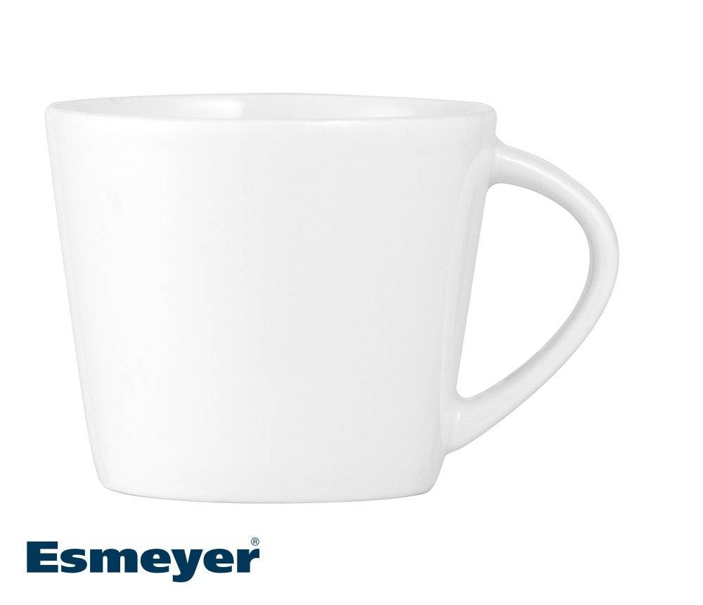 Espresso-Obertasse ISTA, 100 ml, von caterado, aus weißem Porzellan. Made in