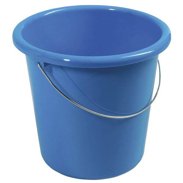 Eimer - Plastik rund 10 Liter blau.