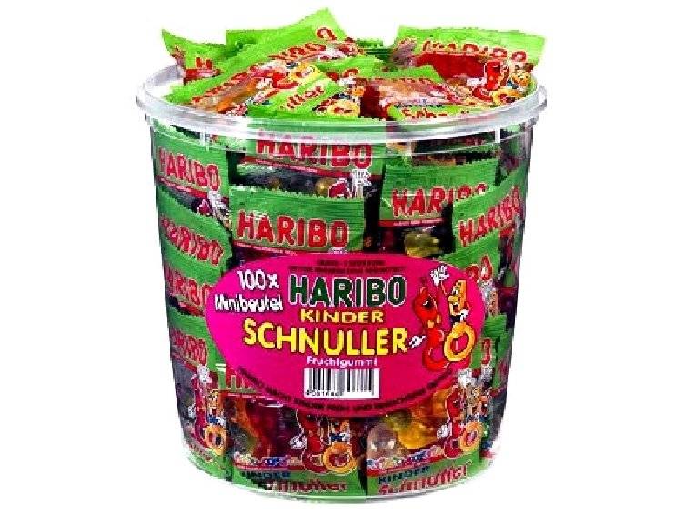 Haribo Kinder Schnuller Minibeutel 100er Inhalt: 980g