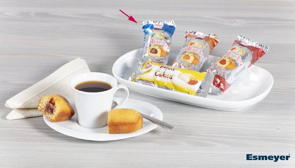 Französischer Mini-Butterkuchen Schoko LeSter, 130 Stück, jedes Miniküchlein