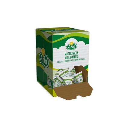 Arla Milch-Portion 1,5% Fett, im Displaykarton