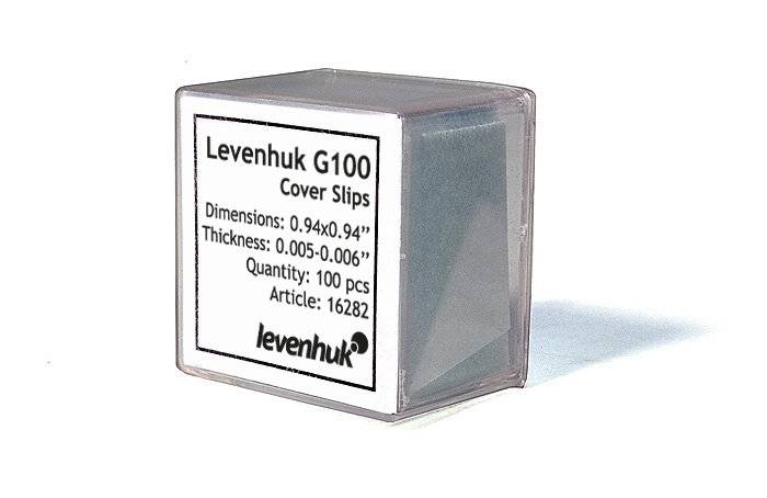Levenhuk G100 Deckgläser, 100 Stck.