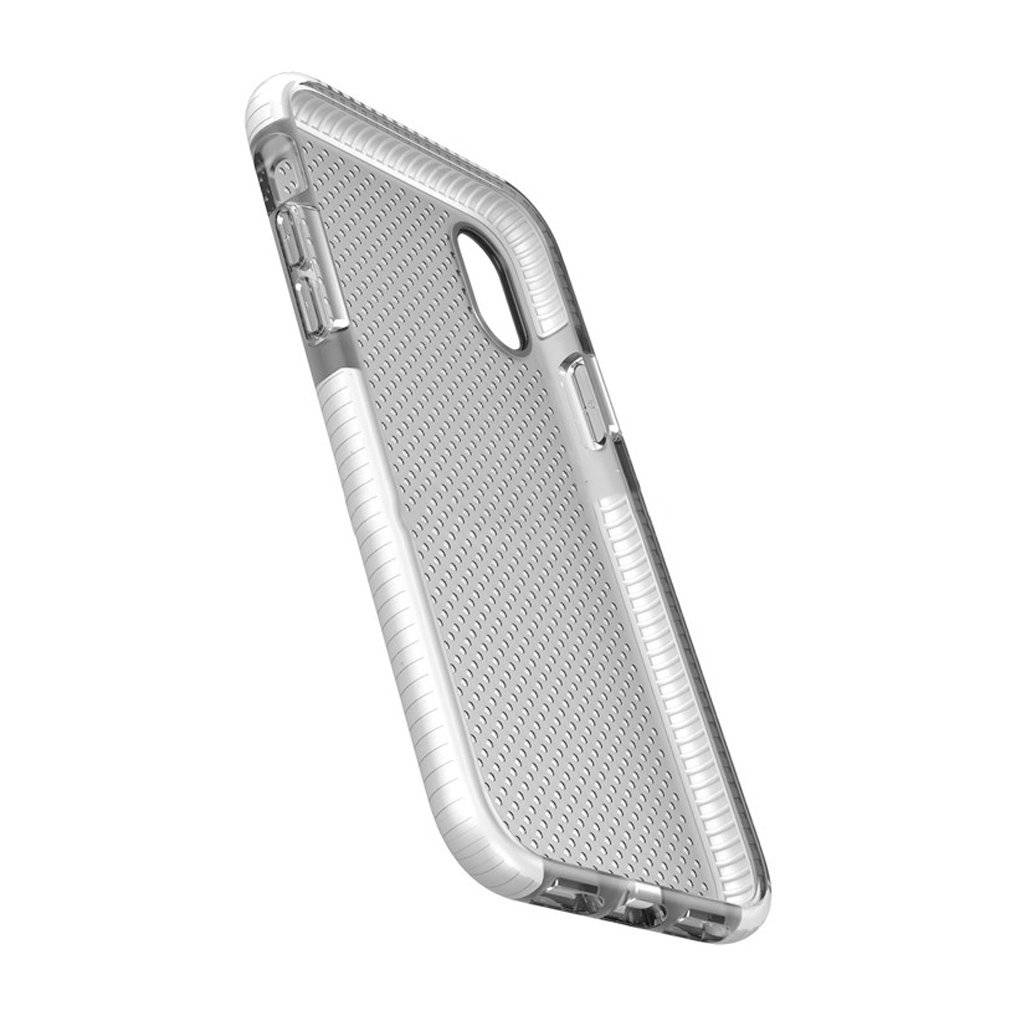 Dot Back - Silikon Cover - Apple iPhone 6.5 XS Max - Transparent / Weiss