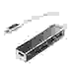 LogiLink USB-C 3-Port Hub with Card Reader - Hub