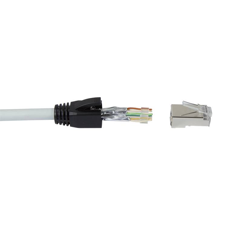 LogiLink - Netzwerkanschluss - RJ-45 (M) - STP - CAT 6a (Packung mit 50)