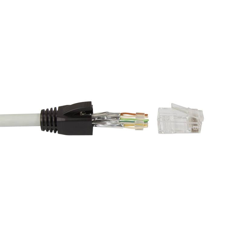 LogiLink - Netzwerkanschluss - RJ-45 (M) - UTP - CAT 6a (Packung mit 50)
