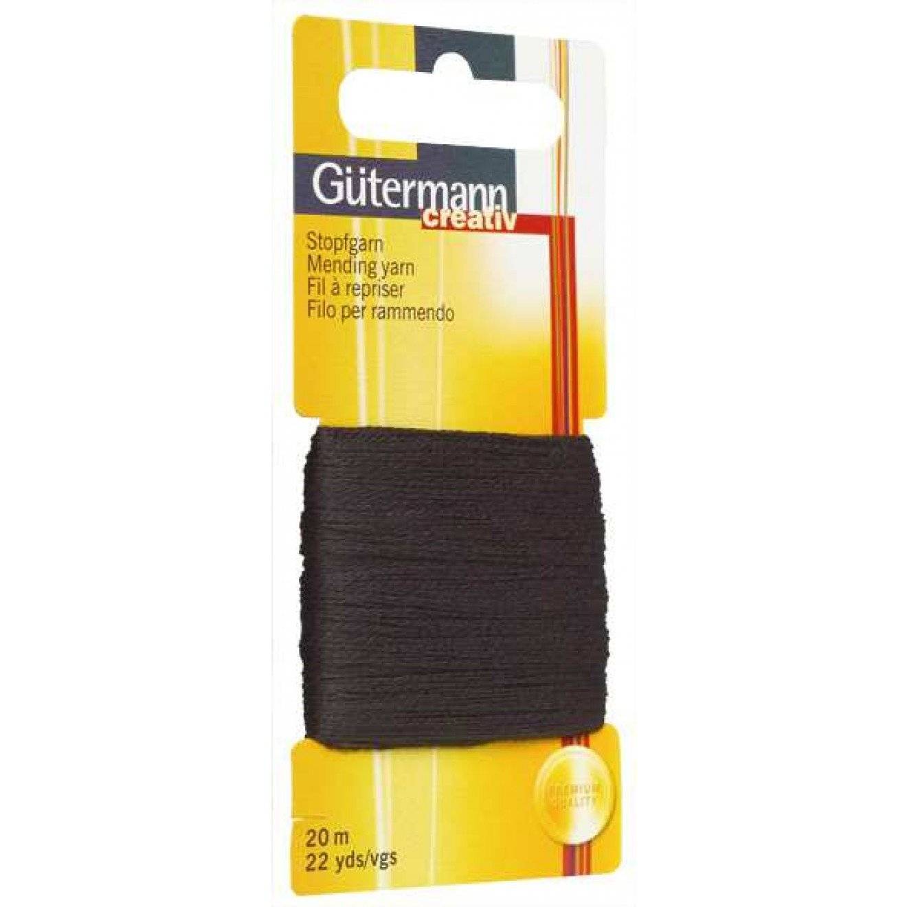 Gütermann Stopfgarn 20 m 1001 schwarz 20 m