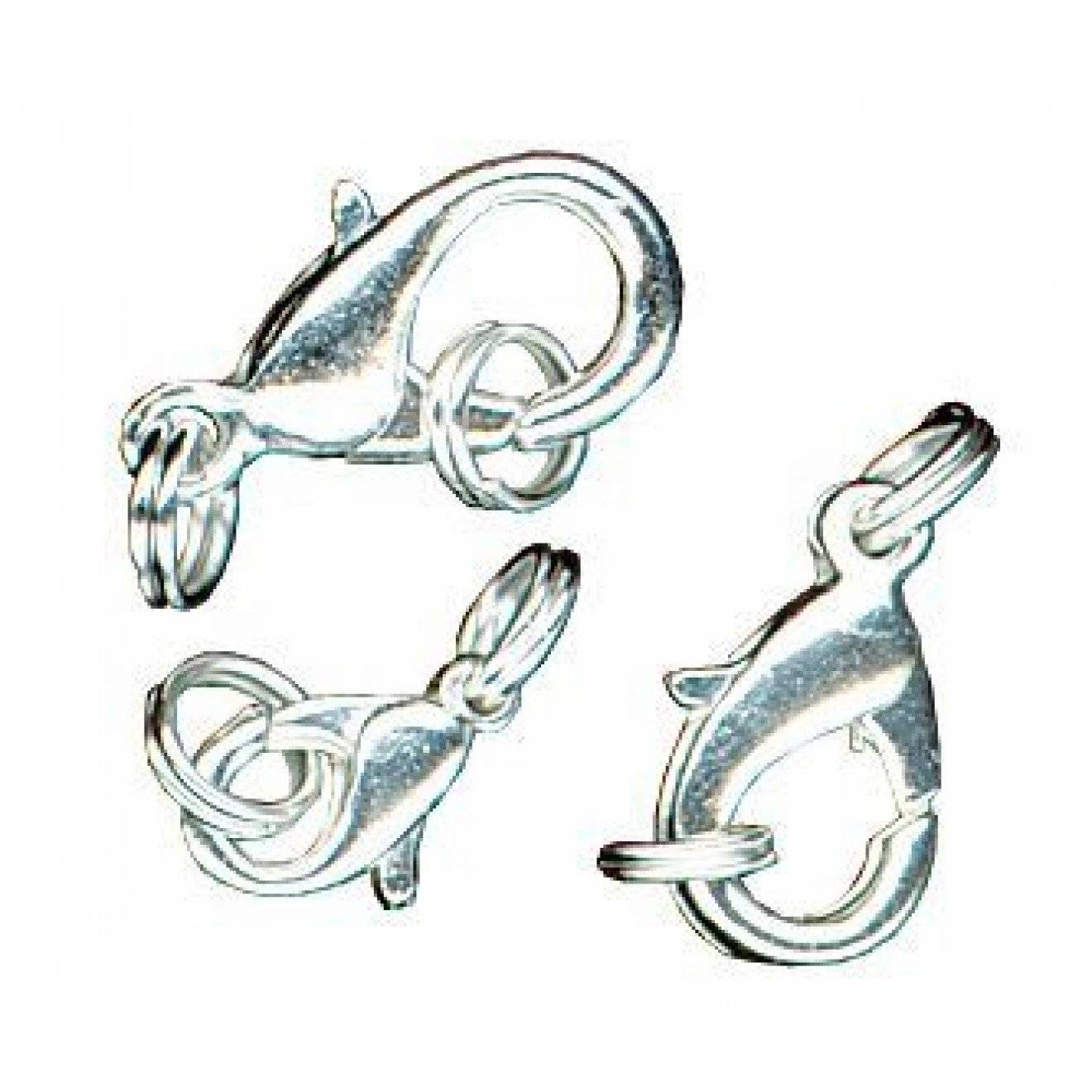 Karabiner versilbert 3 St