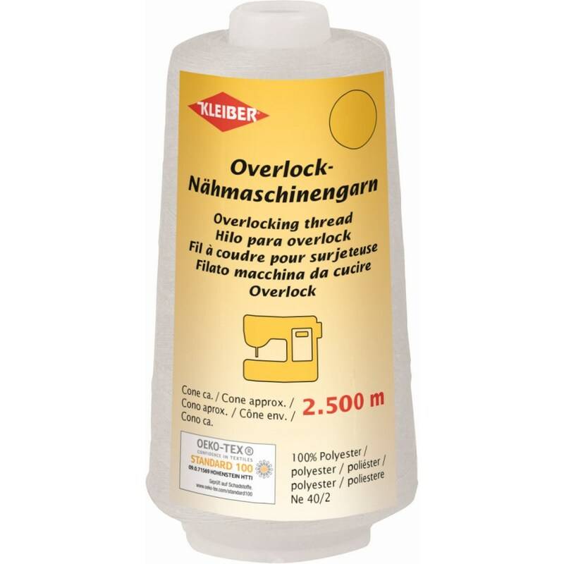 KLEIBER Overlock-Nähmaschinengarn, 2.500 m, schwarz