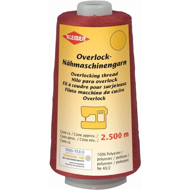 KLEIBER Overlock-Nähmaschinengarn, 2.500 m, rot