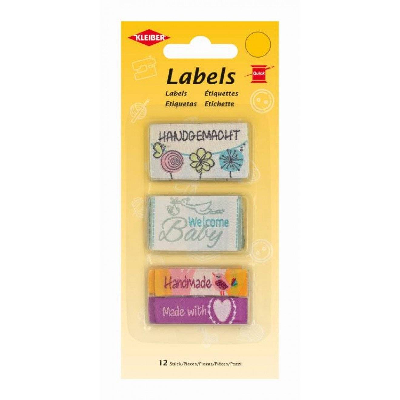 Labels Gemischt sortiert 12 St