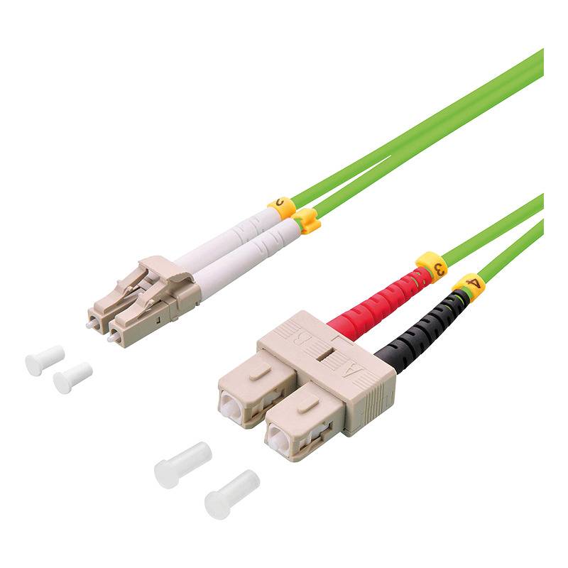 LogiLink LWL Patchkabel, LC-Duplex - SC-Duplex, OM5, 1,0 m