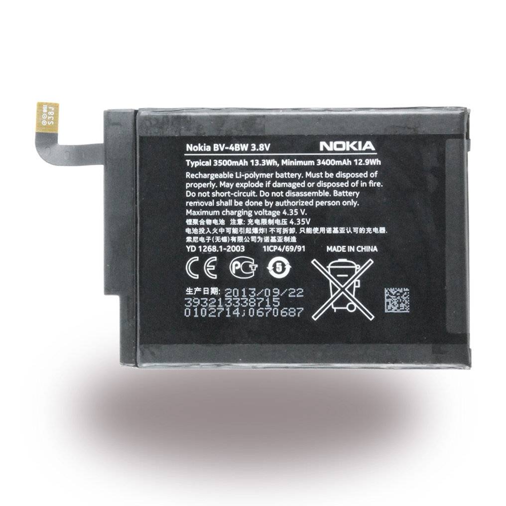 Nokia-Microsoft - BV-4BW - Lithium Polymer Akku - Lumia 1520 - 3400mAh